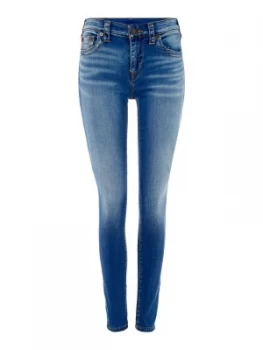 Image of True Religion Jennie Skinny Jeans In Authentic Indigo Denim Mid Wash