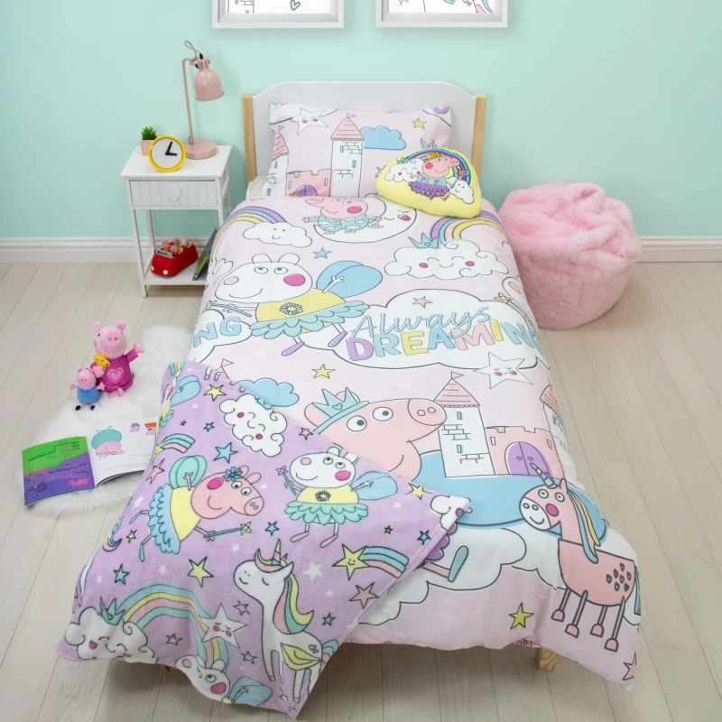Image of Peppa Pig Bedtime Single Duvet Multicolour unisex One Size