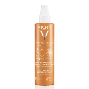 Image of Vichy Capital Soleil Cell Protect Invisible High Uva+ Uvb Sun Protection Spray Spf 30 For All Skin Types 200ml