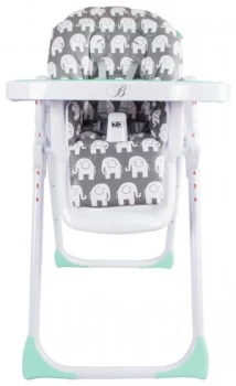 Image of My Babiie Billie Faiers MBHC8GE Grey Elephant Highchair