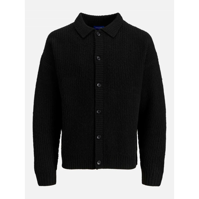 Image of Jack and Jones York Knit Cardigan Mens Black male S