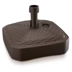 Image of Parasol Base Brown Rattan Effect 39x39cm