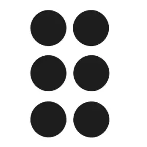 Image of 'circle' Floor Signal, Black, (90mm Dia), Pack of 100