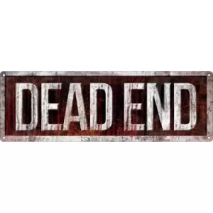 Image of Grindstore Dead End Slim Tin Sign (One Size) (Red/White)