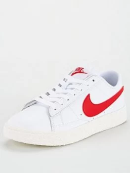 Image of Nike Blazer Low Junior Trainer - White/Red