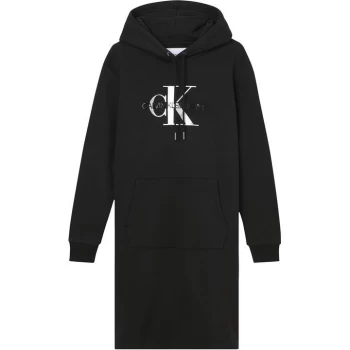 Image of Calvin Klein Jeans Glossy Mono Dress - CK BLACK BEH