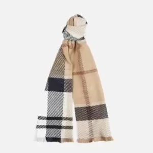 Image of Barbour Womens Blair Tartan Scarf - Rosewood