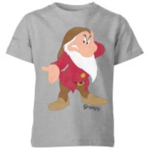 Image of Disney Snow White Grumpy Classic Kids T-Shirt - Grey - 3-4 Years