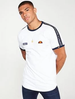 Image of Ellesse Fede Taped T-Shirt - White