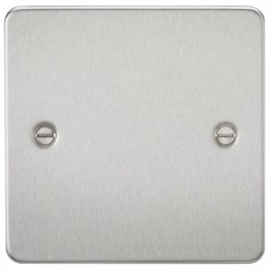Image of 20 PACK - Flat Plate 1G blanking plate - brushed chrome