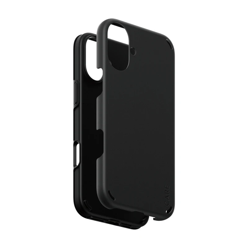Image of PanzerGlass CARE by Double Defense Case Black iPhone 16 Plus