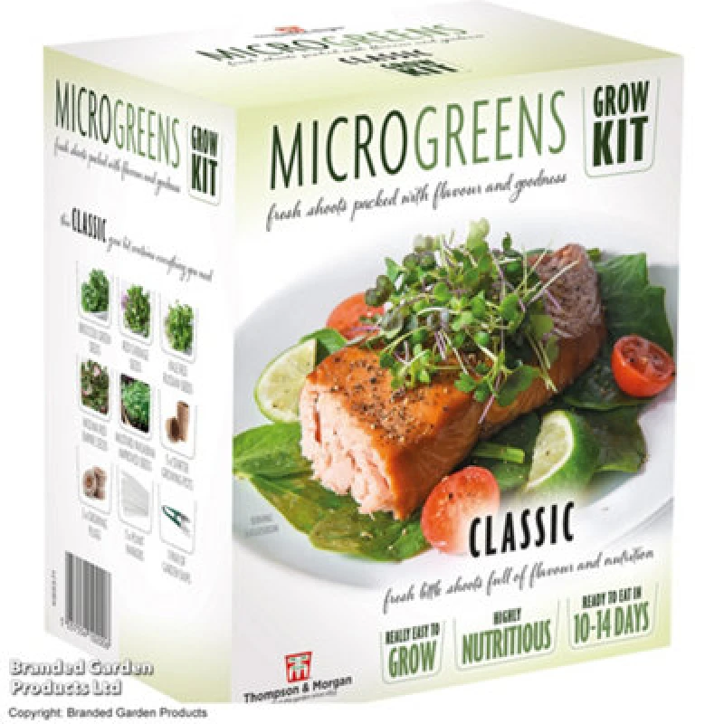 Image of Thompson & Morgan Gift Seed Grow Kit Microgreens Classic