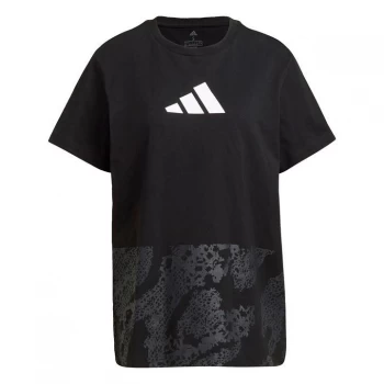 Image of adidas Graphic T-Shirt Womens - Black