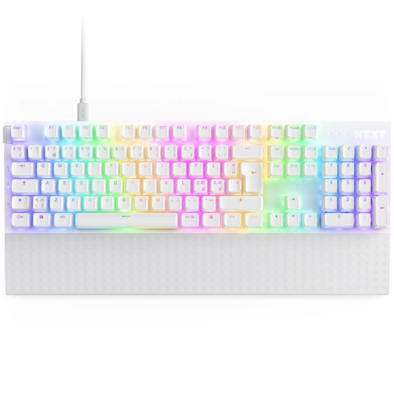 Image of NZXT Function 2 keyboard Universal USB QWERTY Danish White