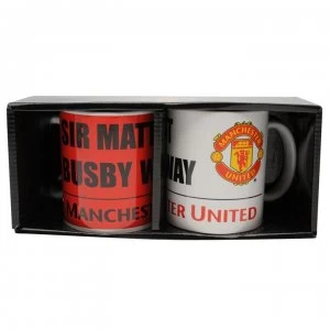 Image of Team Twin Mug Set - Man Utd
