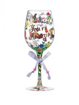 Image of Lolita Mum You're Amazing Standard Wine Glass, One Colour, Women