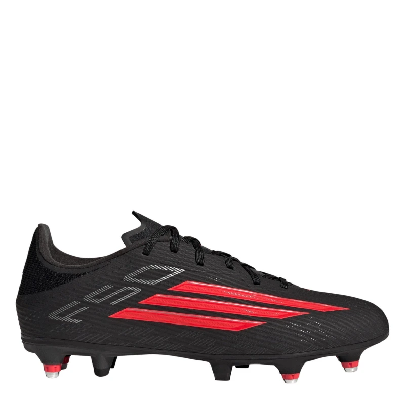 Image of adidas F50 League Adults Soft Ground Football Boots Black/Red/Black unisex 7 (40.7)