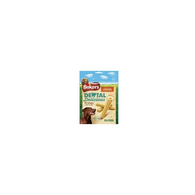 Image of Bakers Dental Delicious Large Dog Chews Chicken 100426666