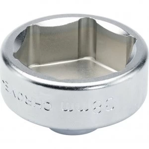 Image of Draper Expert 3/8" Drive Oil Filter Cap Socket Metric 3/8" 38mm
