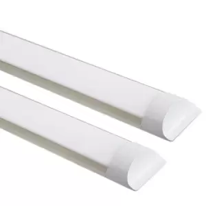 Image of 45W Prismatic LED Tube Batten complete fitting 1.5m, 4000 lumens, 6500K (pack of 2 units)