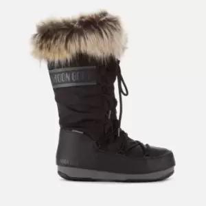 Image of Moon Boot Womens Monaco Waterproof 2 Boots - Black - EU 41/UK 8