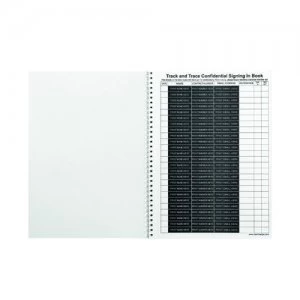 Image of Identibadge Track And Trace Visitor Book Refill Gdpr Compliant IBR-TT