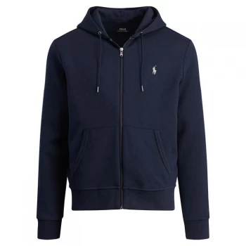 Image of POLO RALPH LAUREN Technical Full Zip Logo Hoodie - Aviator Navy