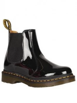 Image of Dr Martens 2976 Ankle Boot, Black Patent, Size 7, Women