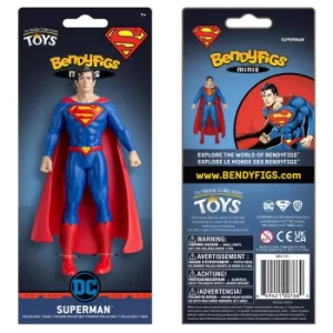 Image of Noble Collection DC Comics Superman Mini Bendyfig 5.5 Inches