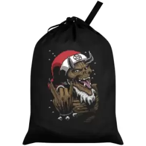 Image of Grindstore Satan Rocks Black Santa Sack (One Size) (Black) - Black
