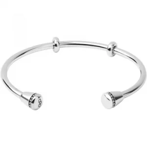 Image of Ladies Links Of London Sterling Silver Charm Cuff Bracelet