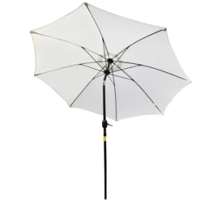 Image of Outsunny Φ2.6M Umbrella Parasol-Cream White