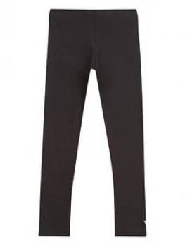 Image of Mintie By Mint Velvet Girls Black Embroidered Star Leggings - Black