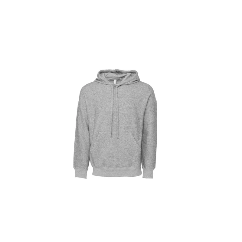 Image of Bella + Canvas Mens Suedette Pullover Hoodie in Grey Size: XS Grey Male XS