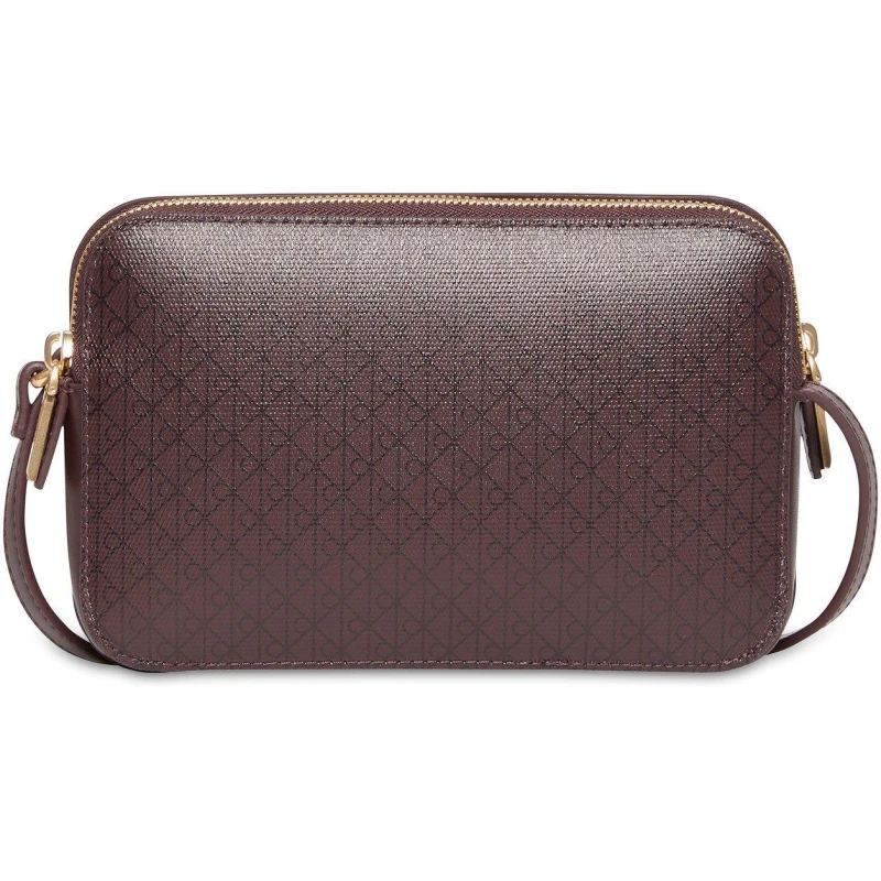 Image of Calvin Klein Womens All Over Print Camera Bag FUDGE AOP female One Size