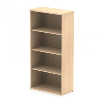 Image of Trexus Office High Bookcase 800x400x1600mm 3 Shelves Maple Ref I000231