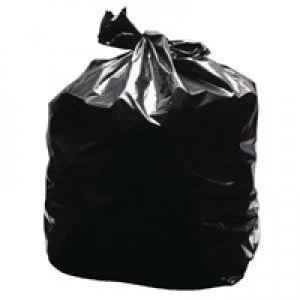 Image of 2Work Black Light Duty Refuse Sacks Pack of 200 KF73375