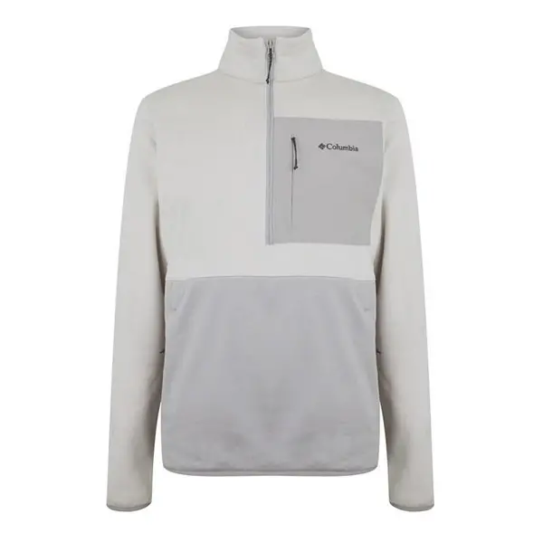 Image of Columbia Hike Hz Flc Sn43 1/4 Zip Fleece Tops Small Grey 44324702350
