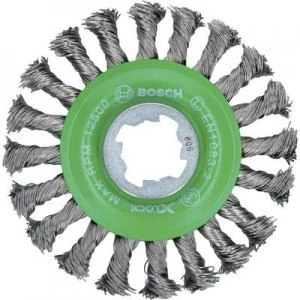 Image of Bosch Accessories Bosch X-LOCK disc brush 115 mm, gezopfter stainless steel wire 2608620733