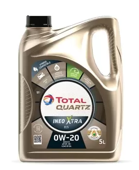 Image of Total Quartz Synthetic Engine Motor Oil Ineo Xtra EC5 Performance 0W20 5L 225944