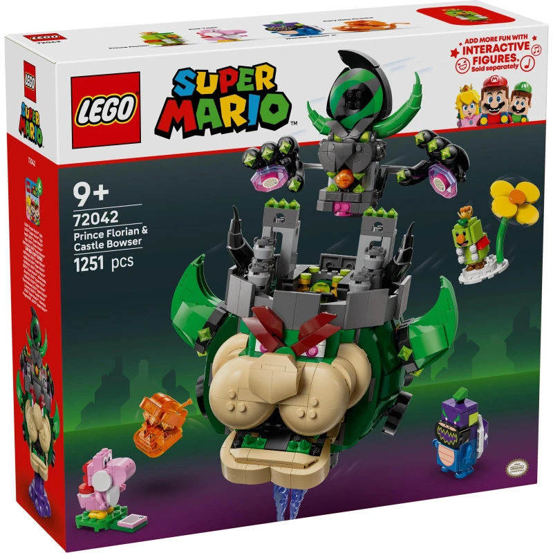 Image of LEGO Super Mario Prince Florian & Castle Bowser Toy for Pretend Play 72042
