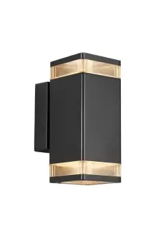 Image of Elm Outdoor Modern Wall Lamp Black GU10 IP44
