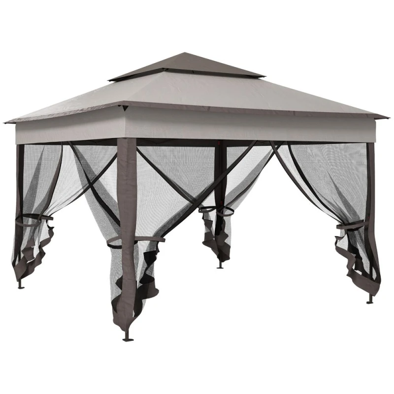 Image of Outsunny Garden Folding Tent Heavy Duty Pop Up Gazebo for Party TJ Hughes 5056725387358