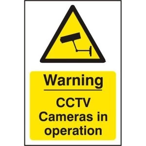 Image of ASEC Warning CCTV Cameras in Operation 200mm x 300mm PVC Self Adhesive Sign