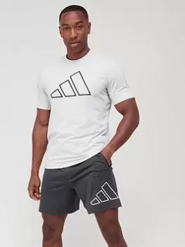 Image of adidas Train Future Icons 3 Bar T-Shirt - Grey, Size S, Men
