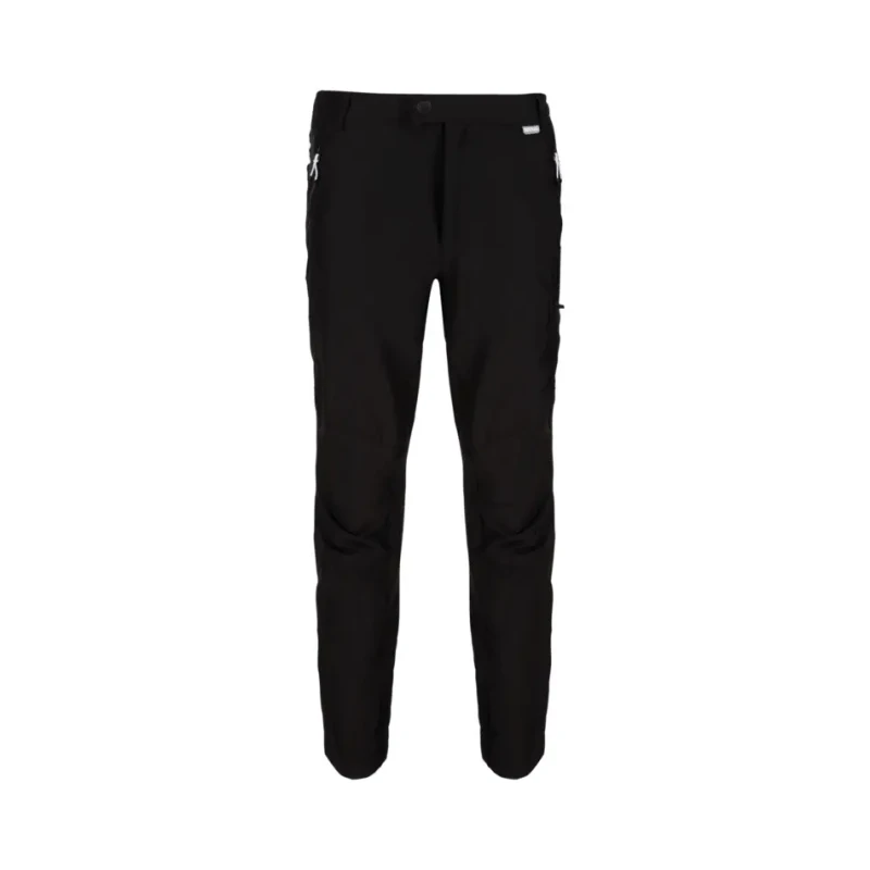Image of Regatta Mens Highton Water Repellent Walking Trousers 36R - Waist 36' (91.5cm), Inside Leg 32' BLACK RMJ216-800-36R