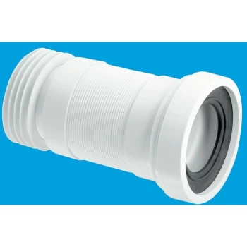 Image of Straight Flexible 170-410mm WC Connector - 110mm Outlet - Mcalpine