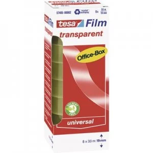 Image of tesa 57405-00002-00 57405-00002-00 Adhesive film tesafilm Transparent (L x W) 33 m x 19mm 8 pcs
