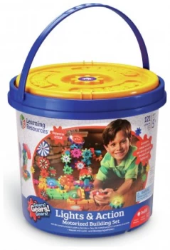 Image of Learning Resources Gears Lights Action Motorised Set.