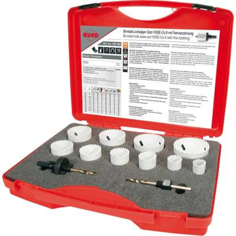 Image of RUKO RUKO 126304 Hole saw set 12 Piece 126304